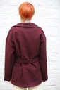 [10017496] Korte jas Lizze 20nm grote puntkraag  - Bordeaux Detail