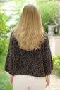 Pul Levy nm30 bouclé stand-up collar - Bruin Detail