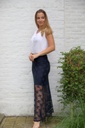 Long lace skirt Lindsay nm34 - Donkerblauw Detail