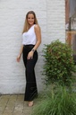 [10017250] Pants Lennon nm68 high waist wide waistband - Zwart Detail