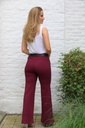 [10017251] Pants Lizz nm68 high waist wide leg - Bordeaux Detail