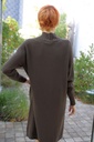 [200865] Tricot kleed Nove nm50 opstaande kraag  - Donkerbruin Detail