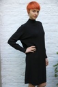 [200865] Tricot kleed Nove nm50 opstaande kraag  - Zwart Detail