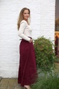 Broek Madelief brede pijp nm100 - Amarena Detail
