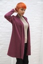 [200886] Cardigan Nik nm32 jersey net boven de knie - Bordeaux Detail