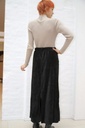 [200887] Rok Nasim glamy velours split achterkant - Zwart Detail
