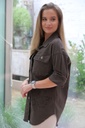 Vest Marie 'vintage original' nm97 - Bruin-rood Detail