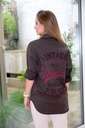 Vest Marie 'vintage original' nm97 - Bruin-rood Detail