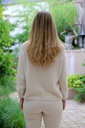 Pul Lucie nm25 ronde hals bevat baby alpaga en wol - Beige Detail