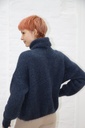 [200892] Pull Pelle nm55 zacht rolkraag alpaca en mohair - Donkerblauw Detail
