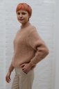 [200893] Pull Pippa nm55 zacht geribde kraag alpaca en mohair - Camel Detail