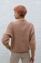 [200893] Pull Pippa nm55 zacht geribde kraag alpaca en mohair - Camel Detail
