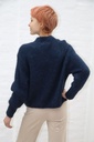 [200893] Pull Pippa nm55 zacht geribde kraag alpaca en mohair - Donkerblauw Detail