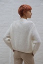 [200893] Pull Pippa nm55 zacht geribde kraag alpaca en mohair - Wit Detail