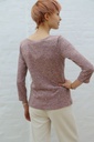 Tricot pull Nils  met glittersteentjes  - Roze Detail