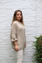 Pul Loa nm18 grove steek mouw met strik - Camel Detail