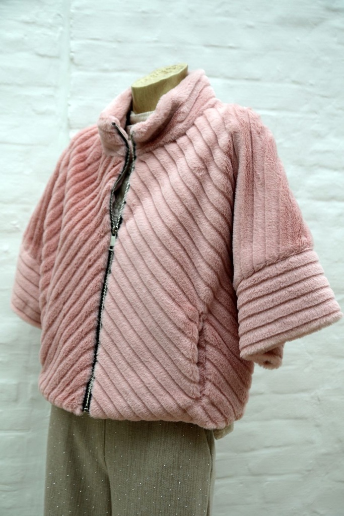 Jasje Milena ecopels met rits - Roze Detail