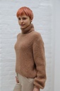[200890] Pull Phileine nm25 zacht geribde rolkraag lange mouwen alpaca - Camel Detail
