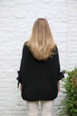 Pul Loa nm18 grove steek mouw met strik - Zwart Detail