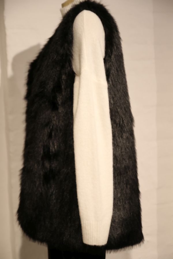 [201037] Lurex gelijnde flarebroek Lillie - Zwart Detail