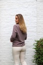 Pul Liselotte nm25 V-neck baby alpaga and wool - Taupe Detail