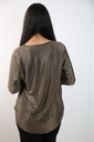 [201030] Glamy lurex blouse Lyke nm52 V-hals met springplooi - Goud Detail
