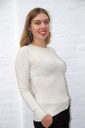 [201119] Pull Neveah nm45 lurex ronde hals fijn geribd  - Beige Detail