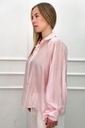 Transparante blouse Riley met ballonmouw nm85 - Roze Detail