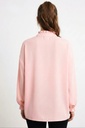 Tweetrapsblouse Rowan met gefronste kraag en mouw - Roze Detail