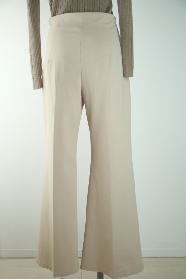 Broek Revi met brede pijp en 6 knopen nm55 - Beige Detail