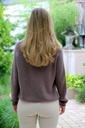 Pul Lucie nm25 round neck contains baby alpaga and wool - Taupe Detail