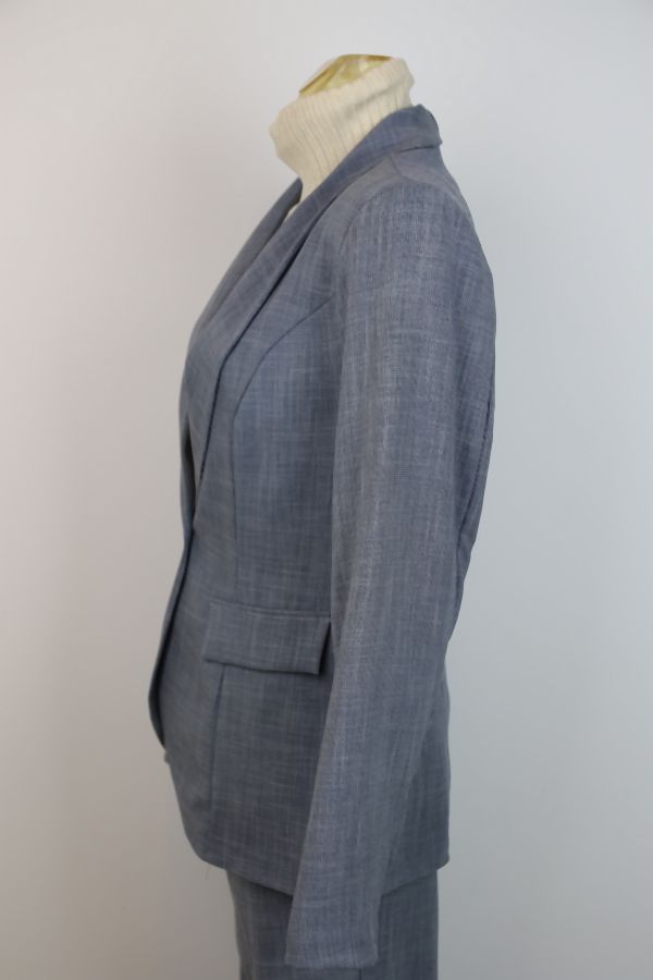  Vest Oliver nm51 viscose toile smokingkraag  - Indigo Detail