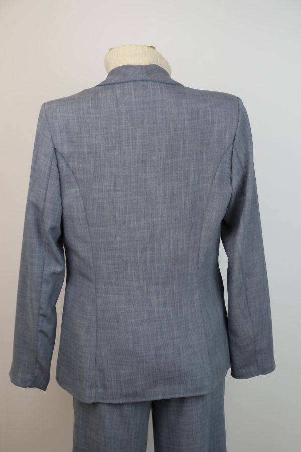  Vest Oliver nm51 viscose toile smokingkraag  - Indigo Detail