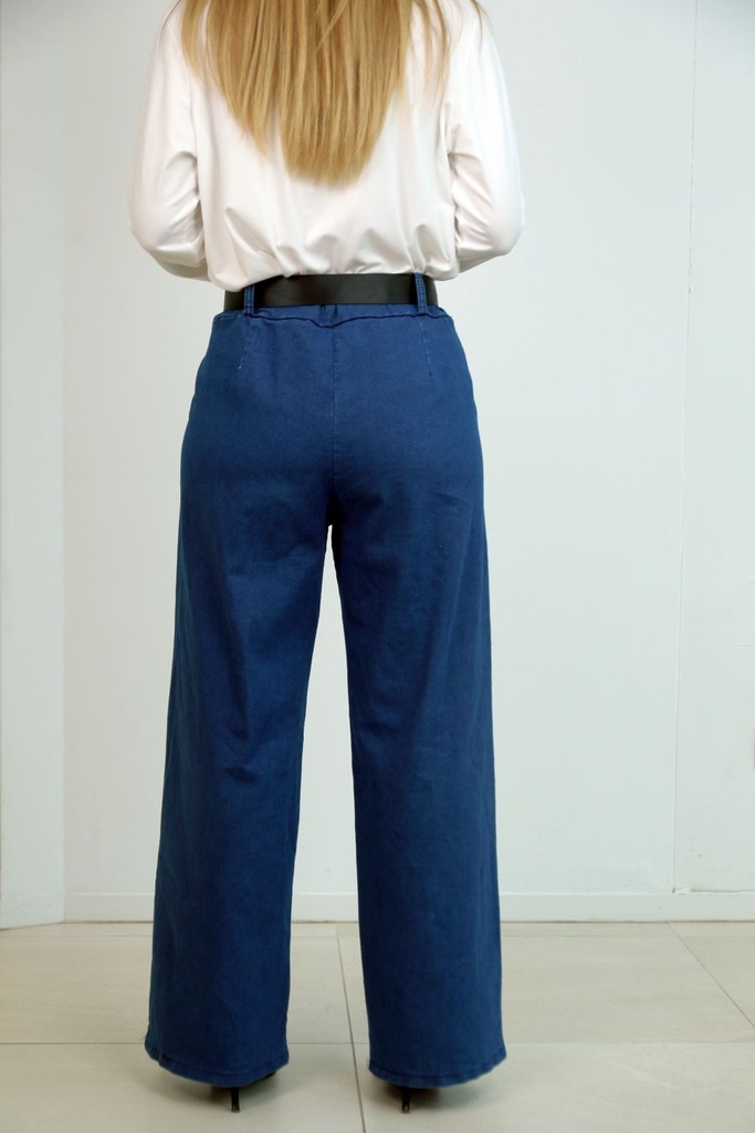 [201211] Broek Ole nm65 denim hoge taille rechte pijp  - Denim used Detail