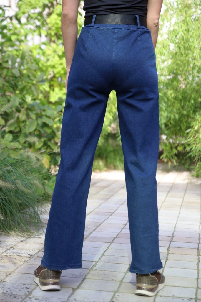 [201211] Broek Ole nm65 denim hoge taille rechte pijp  - Denim Detail