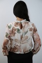 [201263] Cropped bloemenblouse Roxanne nm48 - Wolwit-beige Detail