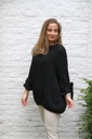 Pul Loa nm18 coarse stitch sleeve with bow - Zwart Detail