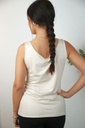 [201316] Tanktop Randy met open ronde hals nm95 - Beige Detail