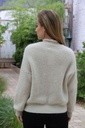 [10017279] Mohair trui Lune nm65 V-hals bevat mohair en wol - Beige Detail
