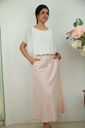 [201599] Lange uitlopende rok Noomi nm100 met gevlochten taillebinder - Roze Detail