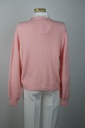 [201409] Cardigan Sami nm25 suri alpaca, ronde hals, lange mouwen met nacré knopen - Roze Detail