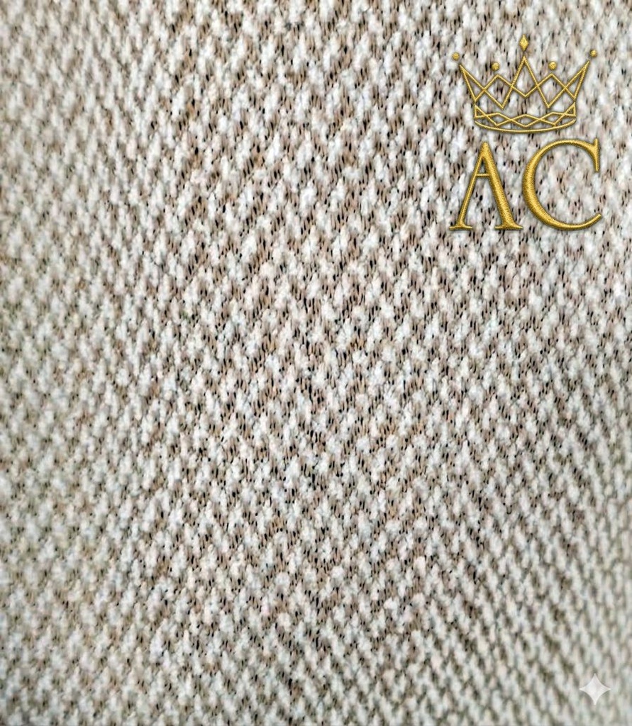 [201323] Vest Ouail piqué reverskraag 1 knop  - Beige Detail