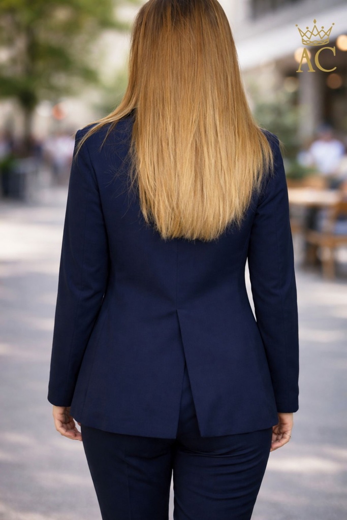 [201229] Elegante blazer Romana nm29 - Donkerblauw Detail