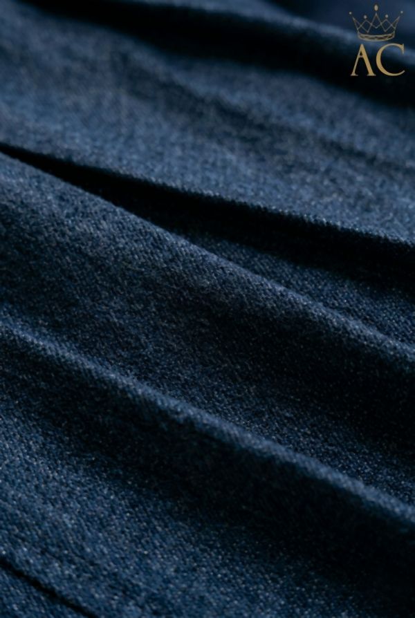 [201785] Klokrok Nalin nm65 jeans gevlochten taillebinder - Donkerdenim Detail