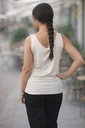 [201316] Tanktop Randy nm95 open hals L/XL viscose jersey - Beige Detail