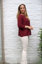 Pull Mart 3/4e mouw nm50 - Bordeaux Detail