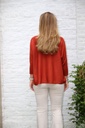 Pull Mart 3/4e mouw nm50 - Roestbruin Detail