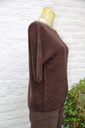 Pull Michael korte mouw met alpacawol - Bruin Detail