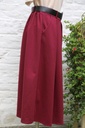 [10017288] Flanellen rok Laurie nm15 3 gesprongen plooien - Bordeaux Detail