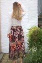 [10017363] Plissé rok Layan nm40 anemoneprint  - Bruin-beige Detail